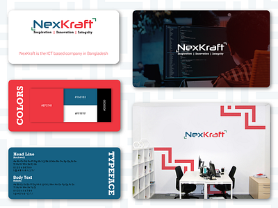 NexKraft Brand Identity blackboard digital blackboard limited brand identity branding creative logo design graphic design logo design typography logo