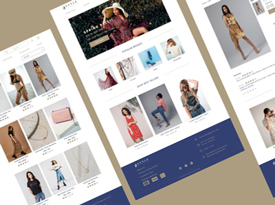 StyleStudio E-commerce Website Design ecommerce fashion web