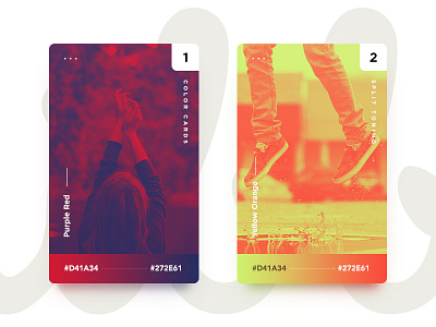 Color Cards for split toning card cards colors gradient hex photoshop shot toning ui web