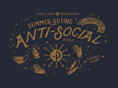 Summer Outing Anti-Social T-Shirt