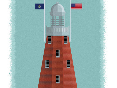 Portland Observatory WIP illustration lighthouse maine maritime portland sea texture vector