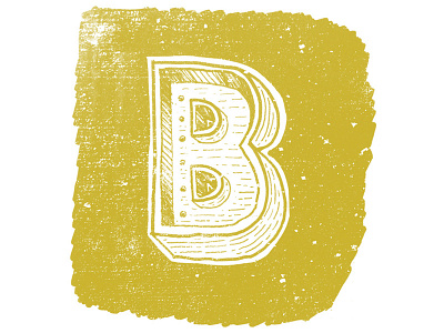 B Dropcap b dropcap grunge handlettering letter texture type