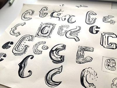Letter C Sketches