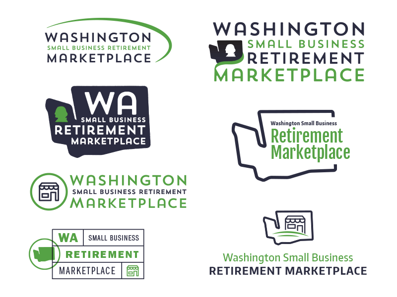 Marketplace Concepts animation brand identity logo retirement washington