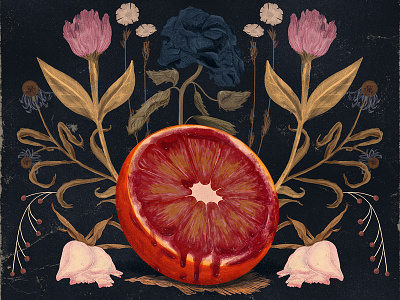 Final Cover blood dead death flowers grunge illustration orange texture vintage wilt