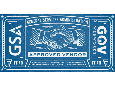 GSA Award design government grunge gsa illustration logo texture vintage
