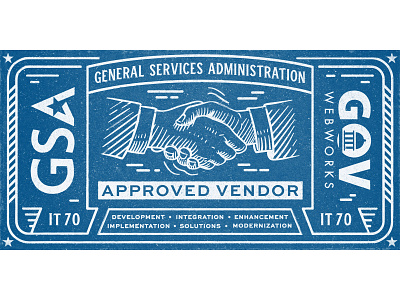 GSA Award design government grunge gsa illustration logo texture vintage