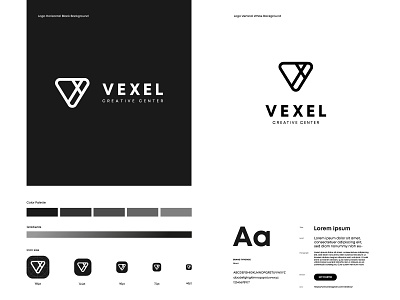 Vexel Creative Center Logo brand design brand indentity brandbook branding creative design creative logo creativity design graphic design icon illustration illustrator logo logobook logotype logotypedesign minimal typography vector