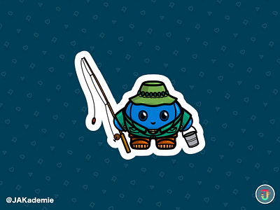 bob fishing cute cuteart cuteartstyle cuteartwork cuteillustration design funart funartwork illustration logo