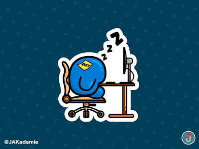 bob sleep busy cute cuteart cuteartstyle cuteartwork cuteillustration design funart funartwork illustration logo sleep work