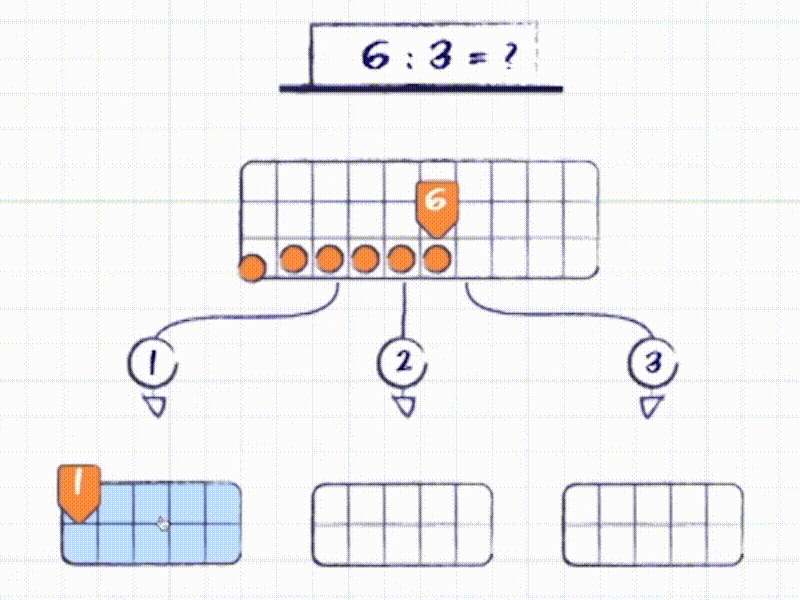 12triX Division Level 12trix education app games illustration kids math