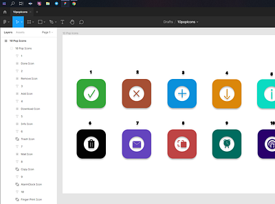 10 pop icons design icon ui ux