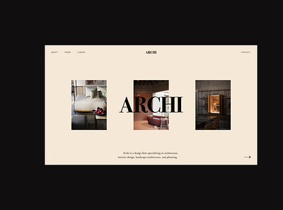 Archi -Website archi architecture ui uiux ux web design