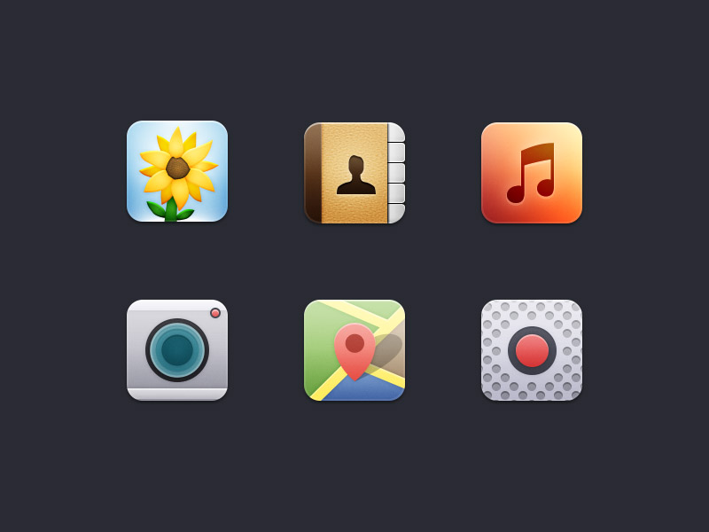 Content Select Icons by Peter Amende on Dribbble