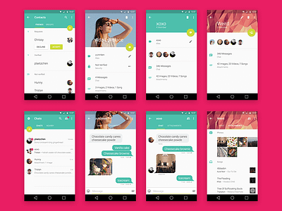 Material Chat android app chat material mobile ui