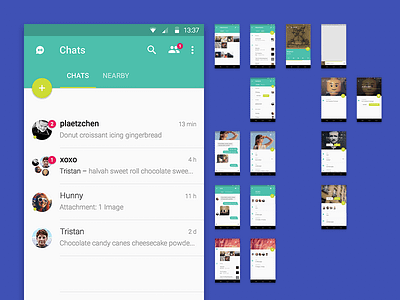 Material Chat android app chat material mobile ui