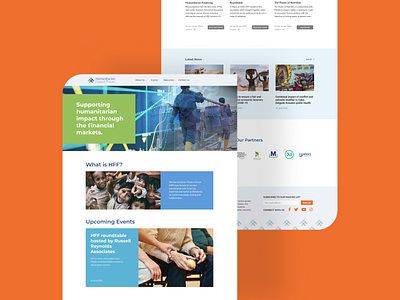Humanitarian Finance Forum - Web Design clean design homepage layout ui ux web website