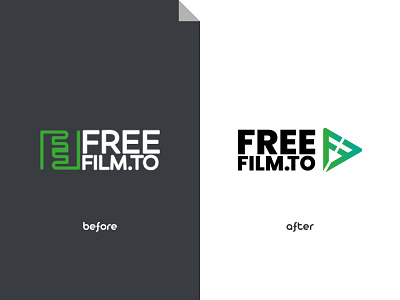 Freefilm.to Logo Redesign Concept branding design freefilm.to logo