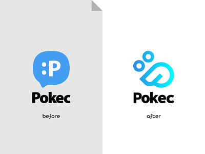 Pokec.sk Logo Redesign Concept branding design logo pokec.sk