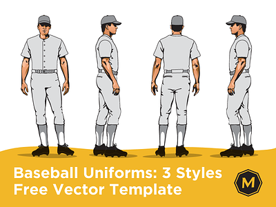 Baseball Uniform Template ai baseball download freebie illustrator jersey sports sports branding template uniform