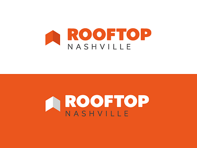 Rooftop Logo lettering logo nonprofit