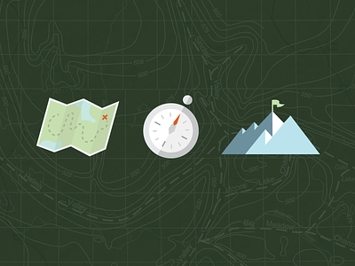 Illustrated navigation icons
