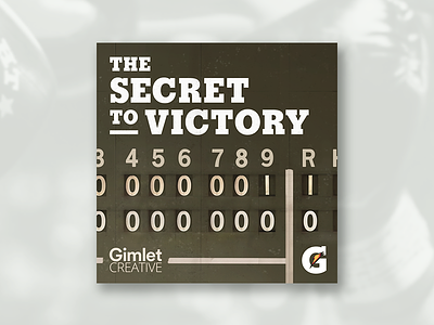 Secret to Victory Show Art gimlet google play itunes podcast soundcloud sports design spotify