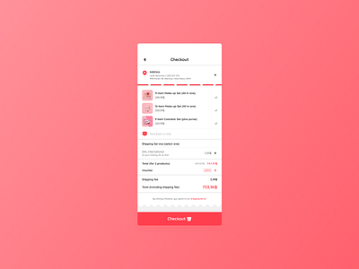 UI Design Challenge - Day 2 - Checkout - Cosmetic Shop