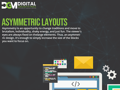 Asymmetric layouts content marketing digital marketing email marketing internet marketing social media