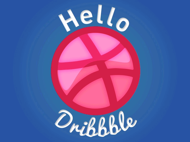 Hey Dribbble! greetings hello hey hi new welcome