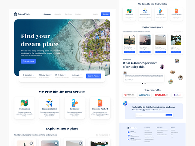 TravelPack Landing Page