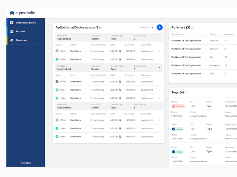 IoT dashboard by qrsolve on Dribbble