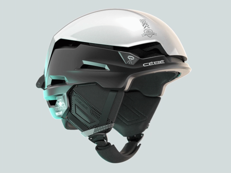 versatile helmet CEBE x KAIRN 3d 3d modeling design france grenoble isere kairn design studio product