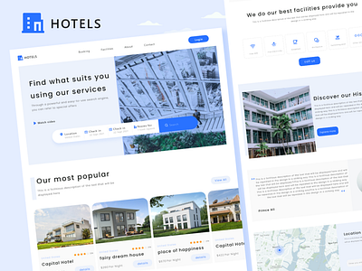 HOTELS Booking Website Design