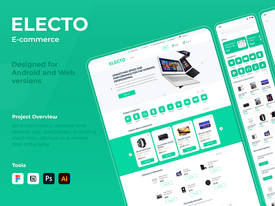 Electro e-commerce android and web versions