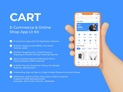 Cart E-Commerce & Online Shop UI Kit 3d animation branding graphic design logo motion graphics ui