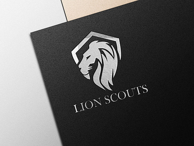 LION SCOUTS branding illustration logo logo design logodesign logotype minimal typography ui ux vector