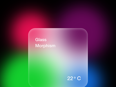 Glassy icon effect/ morphism