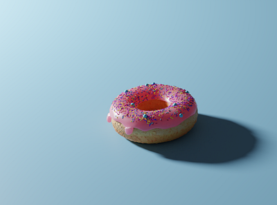 3d donut design, blender 3d blender design