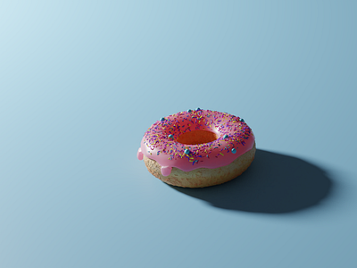 3d donut design, blender