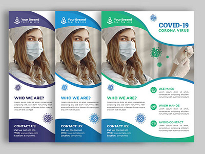 Modern medical, dental, healthcare flyer design