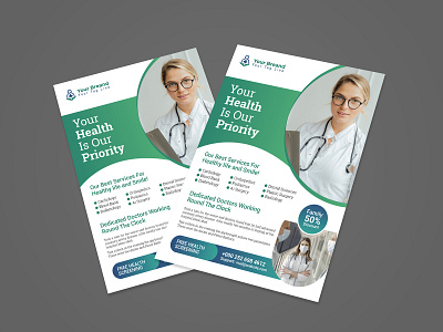 Modern Medical, Dental, Healthcare Flyer Design business flyer corona virus flyer corporate flyer covid 19 creative flyer dental flyer flyer design healthcare flyer hospital flyer medical flyer modern flyer