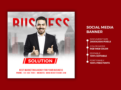 Corporate social media banner || Web banner