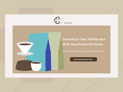 Landing Page丨Day 003 :: Daily UI challenge coffee dailyui design landing page shopping ui ux uxui