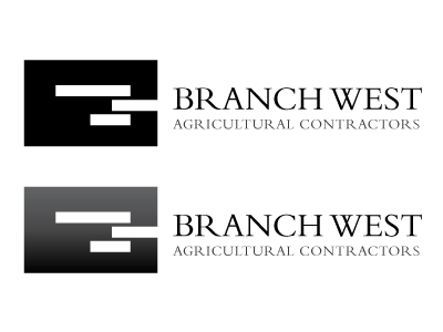An idea of a re-brand of BranchWest bembo black and white logo