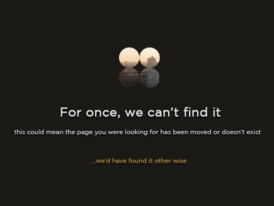 404 page for Abba 404 gotham