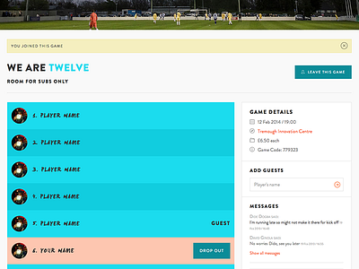 Are we ten? football in browser design soccer