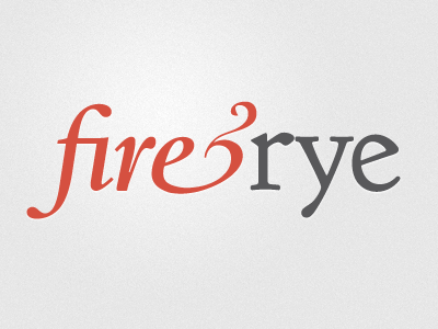 Fire & Rye cochin goudy logotype