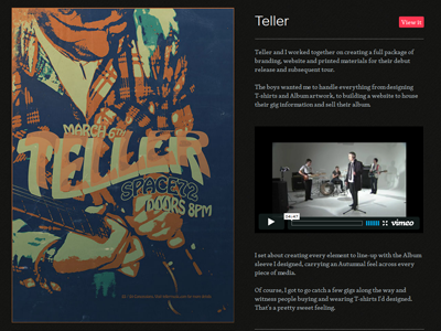 Project page (Teller)