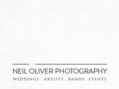 Neil Oliver Photography Cards grotesque white